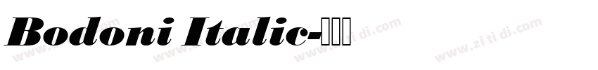 Bodoni Italic字体转换